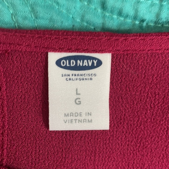 Red Old Navy Blouse Size Large - Picture 4 of 5